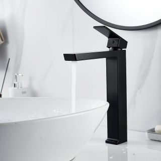 Смеситель для раковины Rose R1811H-1 чёрный матовый